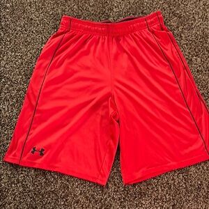 Under Armour Men's Bright Red Athletic Shorts